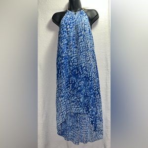 Michael Kors Blue High-Low Dress X-Small